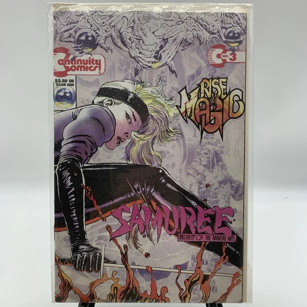 Samuree Rise Of Magic‎ #3 Continuity Comics 1993 Bagged And Boarded